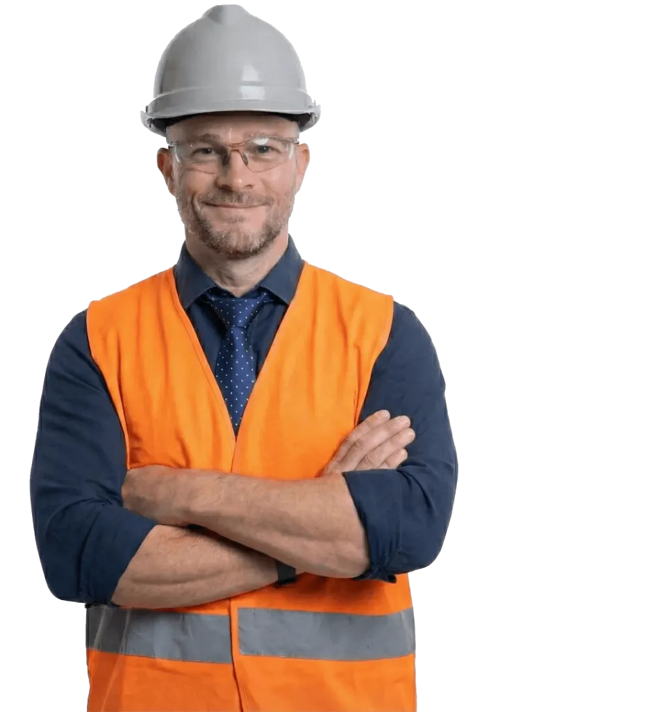 Portret Frank de Gier in veiligheidskleding - Project Manager & Mechanical Engineer