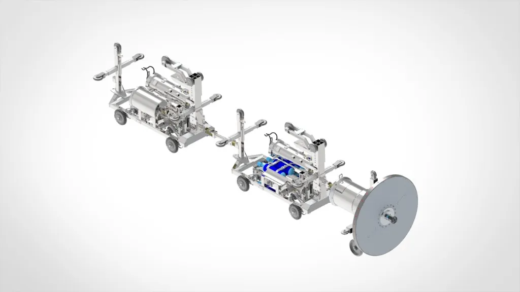 Dual-Module Pipeline Robot