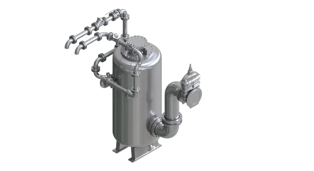 Drukvat met Leidingwerk