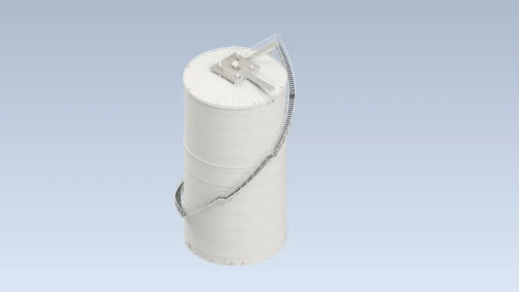 Silo met Wenteltrap