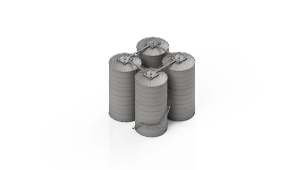 Silo Cluster - Vier Silo's