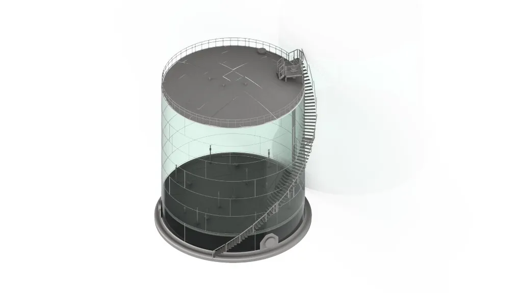 Transparante Tank met Verwarming