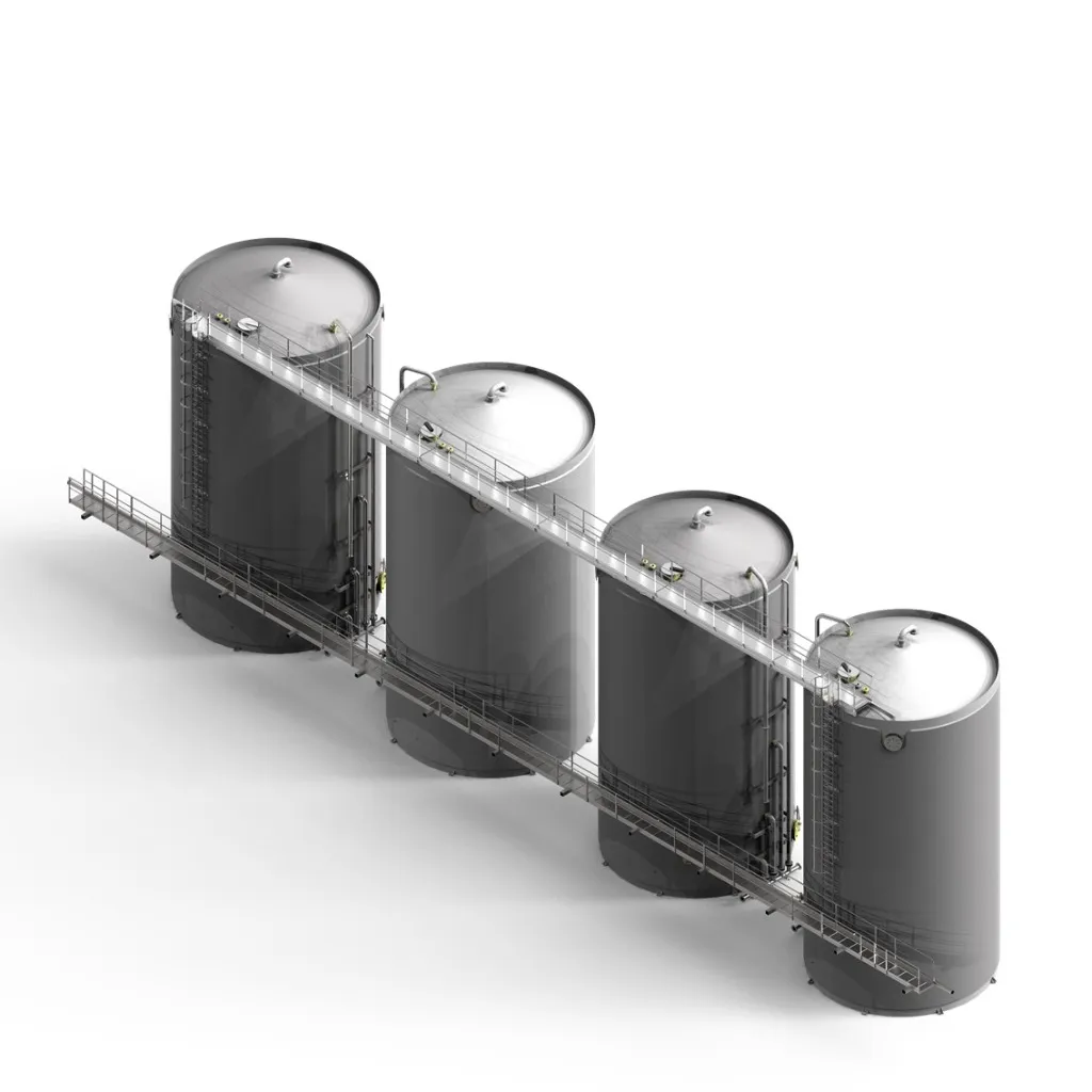 Tankpark - Vier Tanks in Lijn