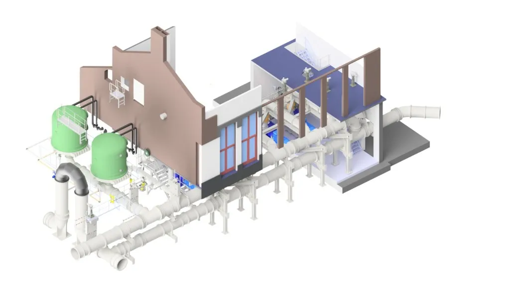 Waterzuiveringsinstallatie - Isometrisch